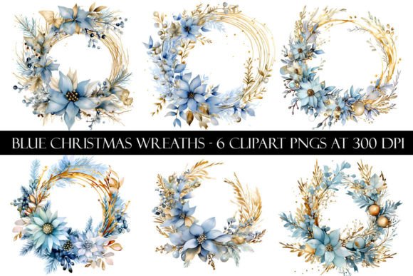 Blue Christmas Wreath Clipart: A Crafter’s Review of Festive Illustrations