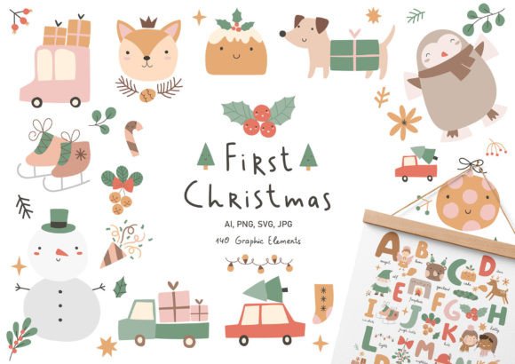 Boho Baby Christmas Illustration Review