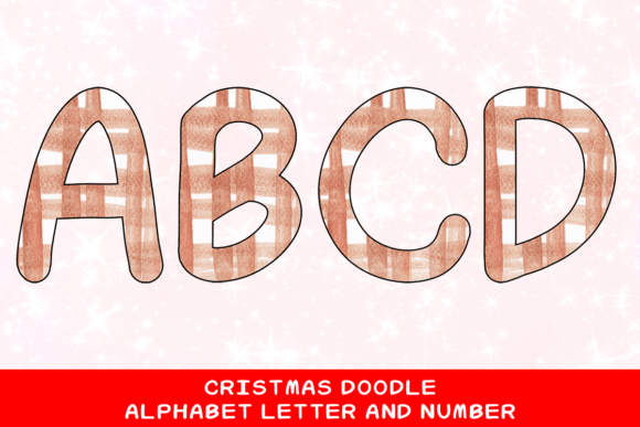 Christmas Doodle Alphabet Letter 100: Festive Illustrations