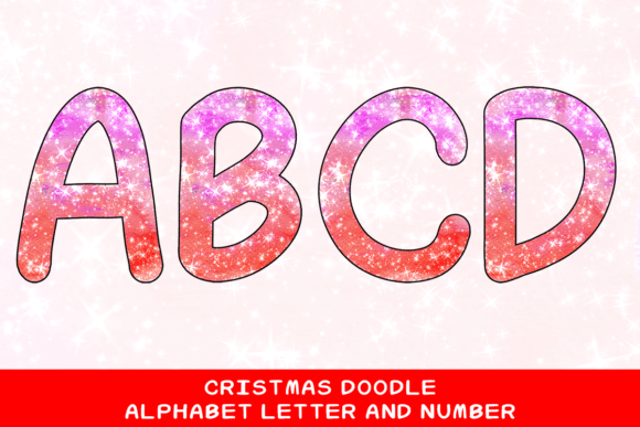 Christmas Doodle Alphabet Letter 108: Festive Illustrations