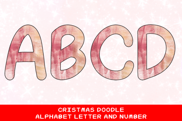 Christmas Doodle Alphabet Letter 110: Festive Illustrations