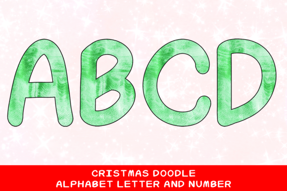 Christmas Doodle Alphabet Letter 111: Festive Illustrations