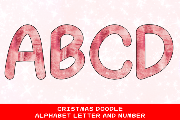 Christmas Doodle Alphabet Letter 112: Festive Illustrations