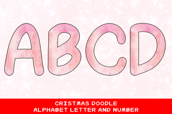 Christmas Doodle Alphabet Letter 118: Festive Illustrations