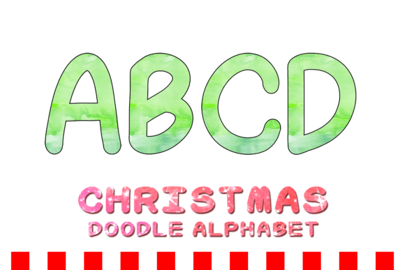 Christmas Doodle Alphabet Letter 149: Festive Illustrations