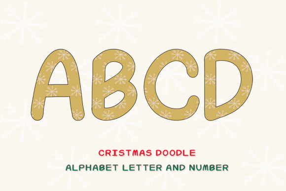 Christmas Doodle Alphabet Letter 20: Festive Illustrations