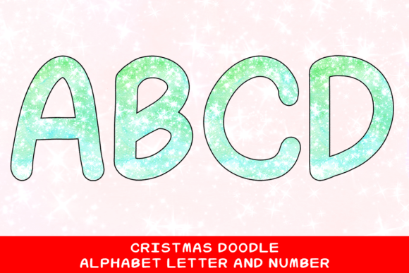 Christmas Doodle Alphabet Letter 29: Festive Illustrations