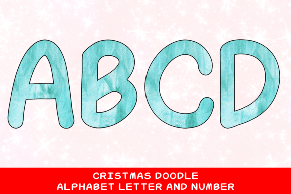 Christmas Doodle Alphabet Letter 30: Festive Illustrations