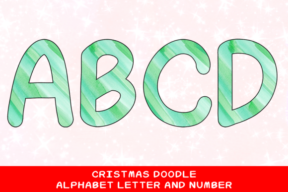 Christmas Doodle Alphabet Letter 51: Festive Illustrations