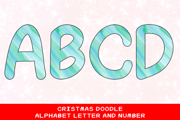 Christmas Doodle Alphabet Letter 52: Festive Illustrations