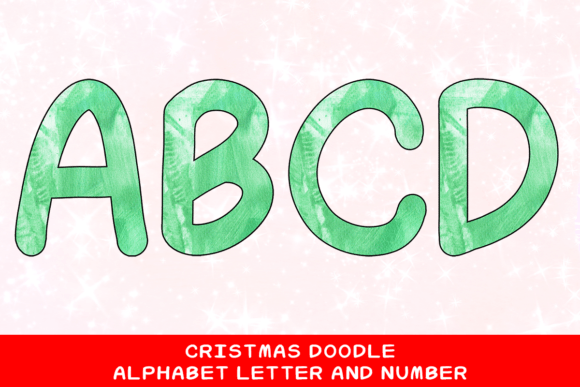 Christmas Doodle Alphabet Letter 64: Festive Illustrations