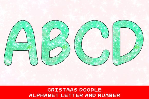 Christmas Doodle Alphabet Letter 73: Festive Illustrations