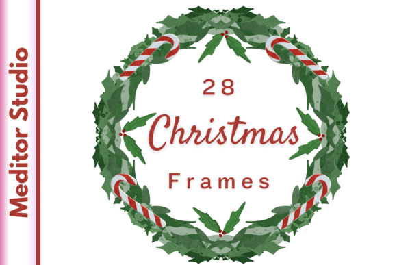 Christmas Frames 2023 Collection: Festive Illustrations