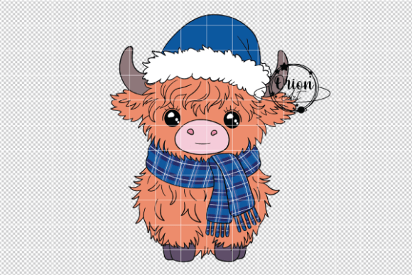Christmas Highland Cow Clipart PNG: A Seller's Review of Illustrations