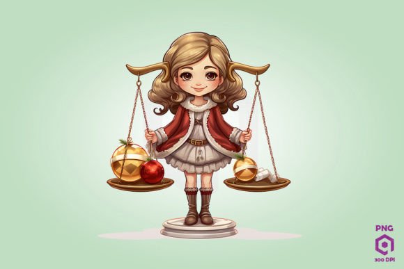 Cute Chibi Christmas Libra Clipart: A Designer's Review