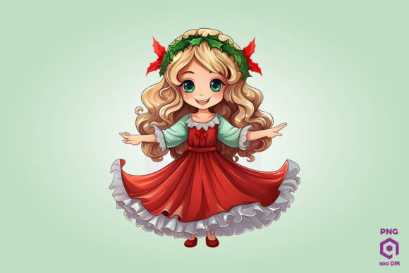 Cute Chibi Christmas Virgo Clipart: Review for Illustrations