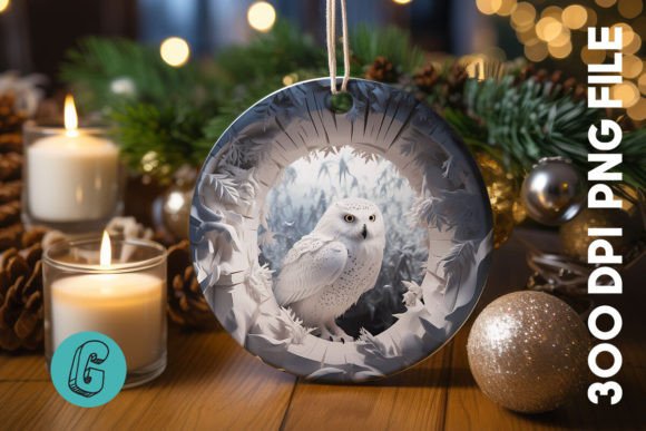 Cute Owl Christmas Ornament PNG 20: Illustrations Review
