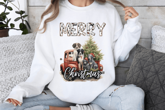 Merry Christmas Red Truck Design: Illustrations Review