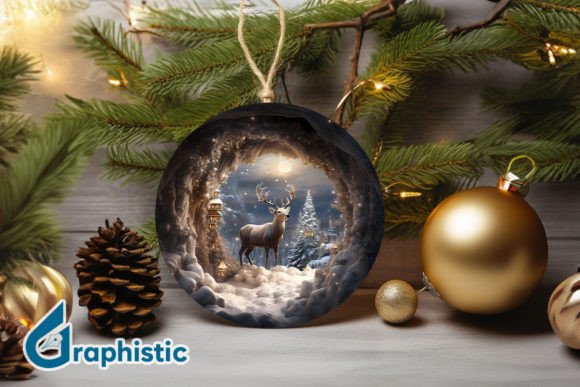 Reindeer Christmas Ornament PNG 13: A Designer's Review