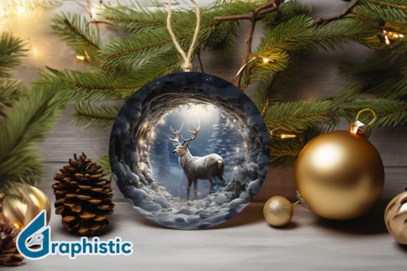 Reindeer Christmas Ornament PNG 20: Illustrations Review