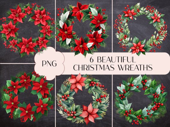 Review: 6 Beautiful Christmas Wreaths PNG for Holiday Embroidery