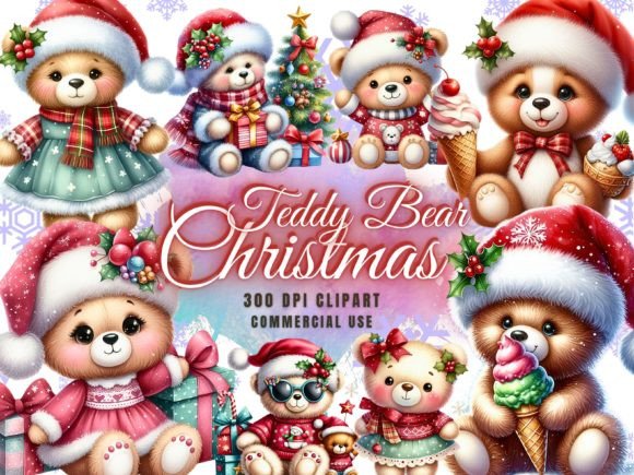 Review: Christmas Clipart PNG Teddy Bear for Embroidery