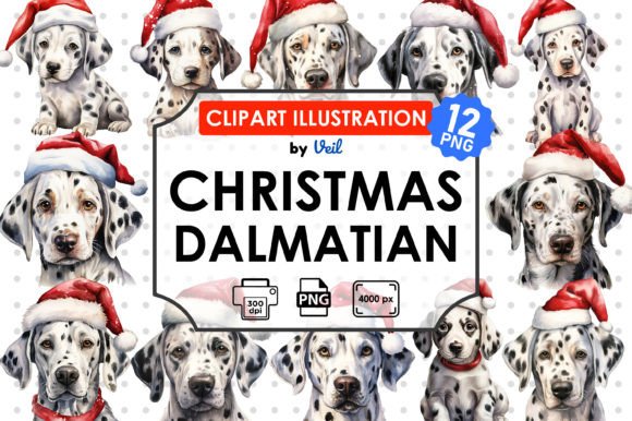 Review: Christmas Dalmatian Clipart for Holiday Embroidery