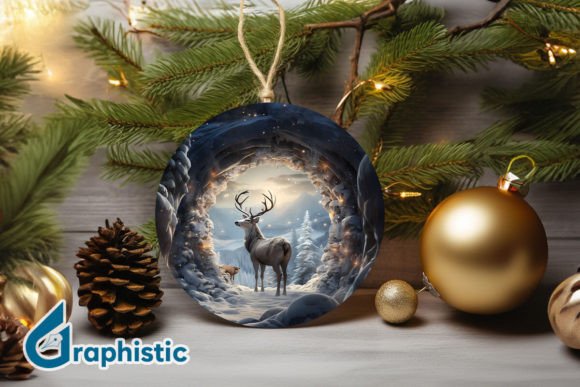 Review: Reindeer Christmas Ornament PNG 14 for Holiday Stitching